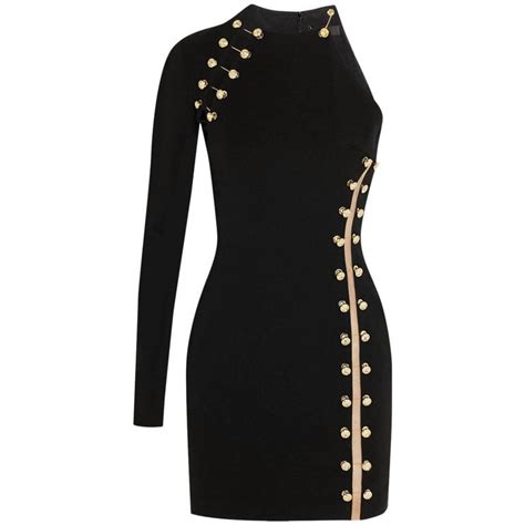 versace versus strapless button l dress|Versus by Versace Women's Leather Embellished Strapless Mini .